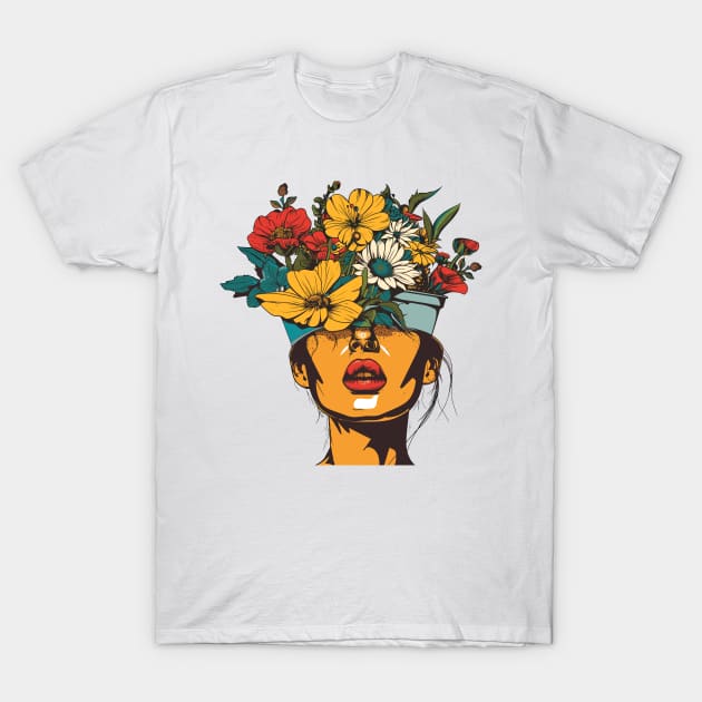 Flowerbrain T-Shirt by erzebeth